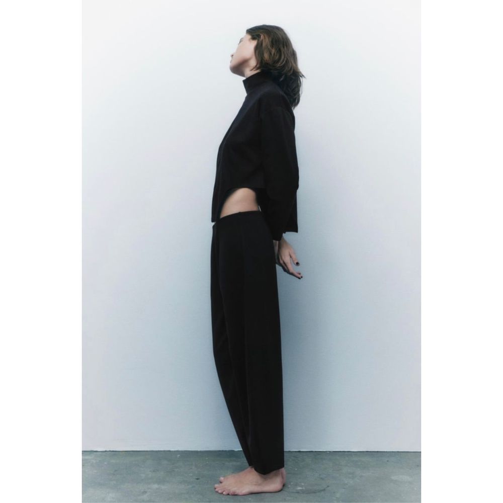 Zara Asymmetric Top Black Size M - Picture 3 of 6